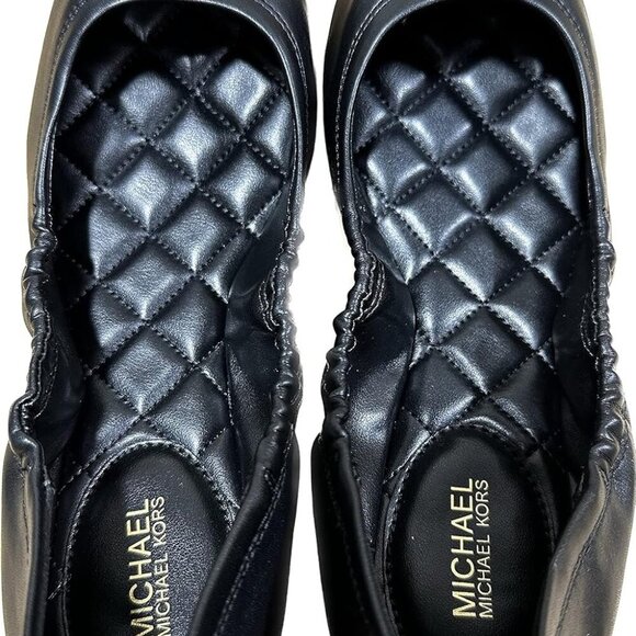 NEW MICHAEL KORS Women's Carmen Toe Cap Ballet in Faux Leather Size 8.5M - Picture 4 of 5